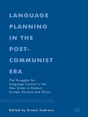 cover image of Language Planning in the Post-Communist Era